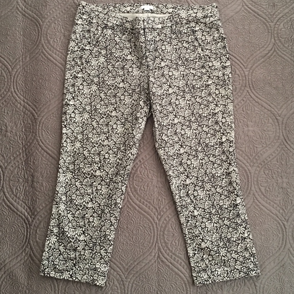 LOFT Printed Crop Pants